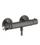 AXOR-HG-AXOR-Montreux-Brausethermostat-Aufputz-mit-Kreuzgriff-Brushed-Black-Chrome-16261340 gallery number 1